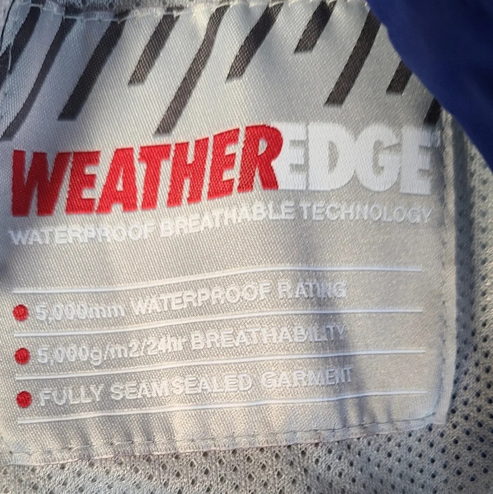 NWOT Eddie Bauer Women's Blue jacket weather edge waterproof sz.XL - Picture 8 of 15